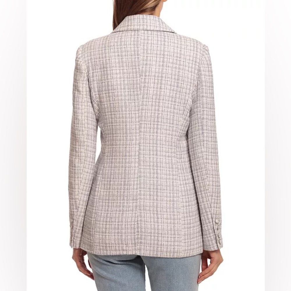 Avec Les Filles Women's Whipstitch Tweed Blazer XS - Picture 2 of 12